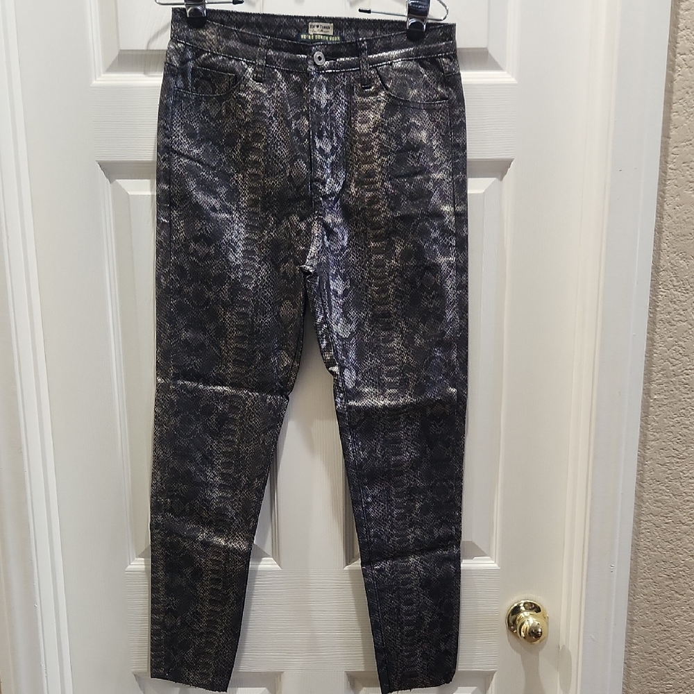 Snakeskin Pattern Jeans